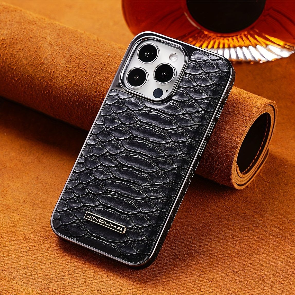 snake-pattern leather phone case β image 6