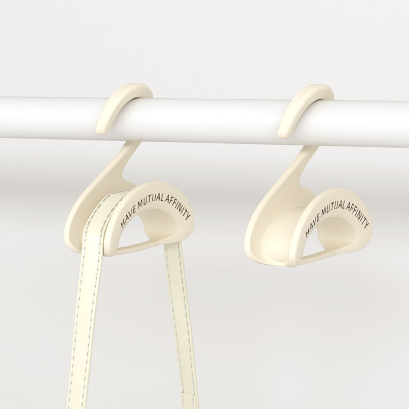 5 Pieces Handbag Hanger Set for Wardrobes and Doors, Space-Saving Storage Hooks for Bags, Scarves and Accessories, White