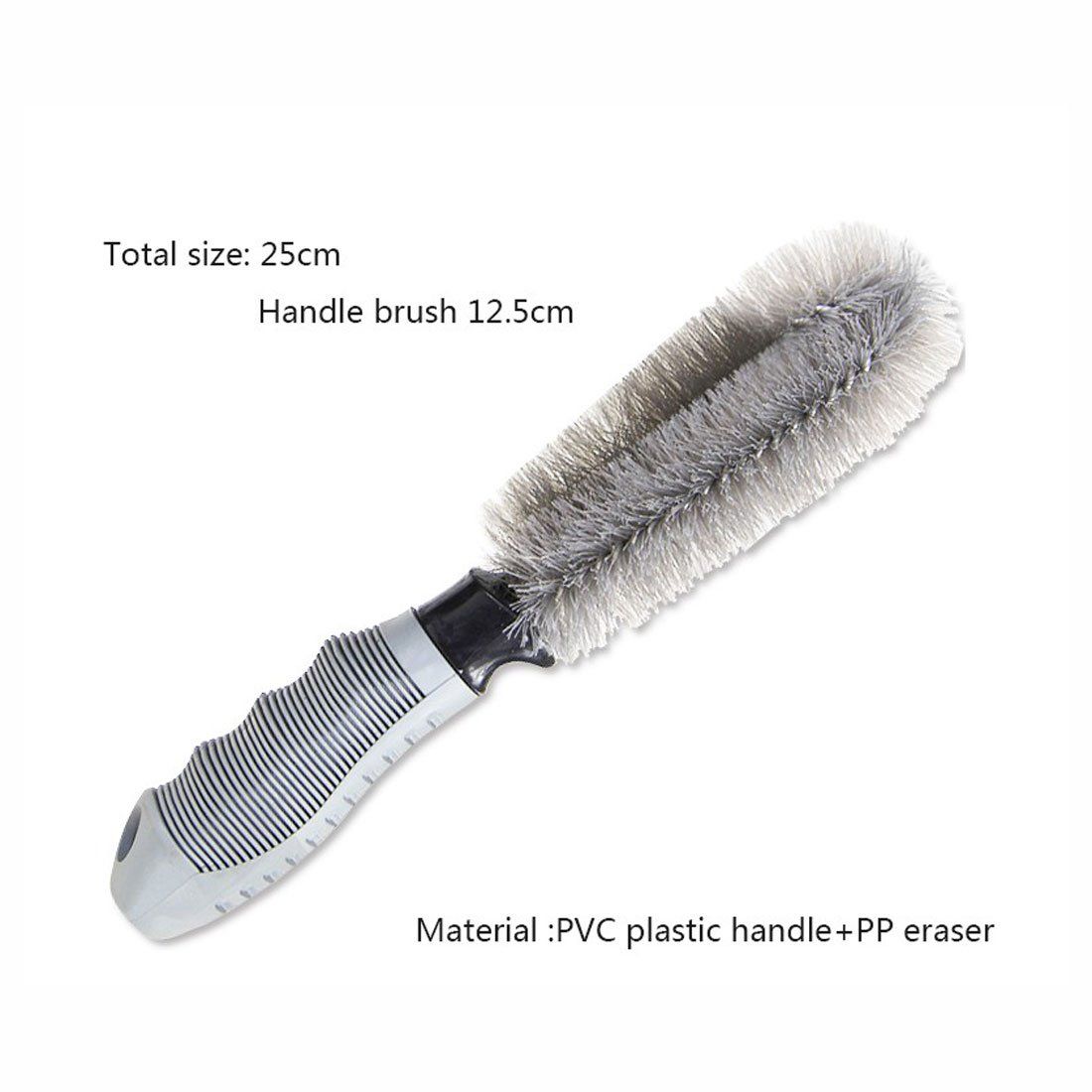 Car Wheel Cleaner Brush, Motorcycle or Bicycle Tire Brush Washing Tool Car Tire Cleaning Brush Wheel Brush for Car Alloy Wheel — image 3