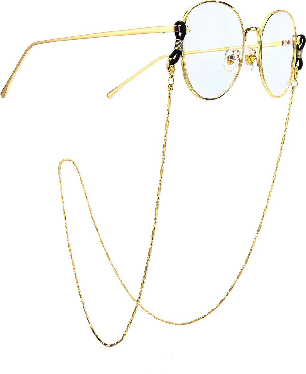 Gold Glasses Cord | Sunglasses Cord | Glasses Chain | Glasses Cord | With Black Loop | 72 CM