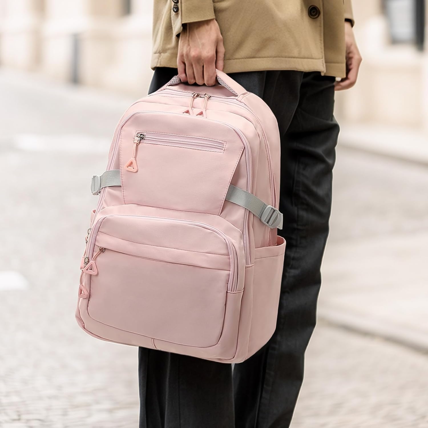 Girls Backpack, Lightweight Aesthetic Bookbag with Anti-Theft Pocket, Laptop Backpack for College and Daily Use — image 6