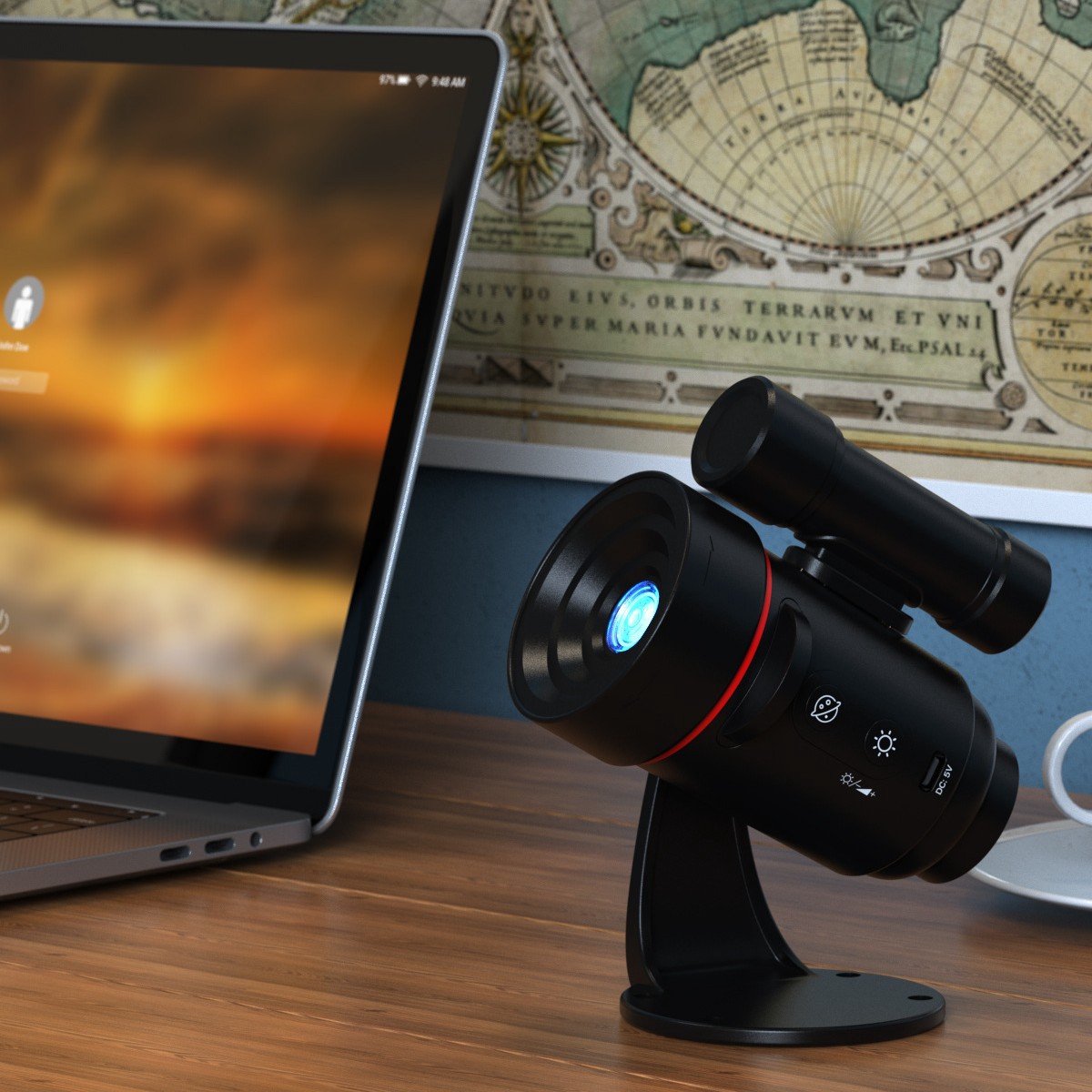 Projector - Starry Sky Projector - Star Projector - HD Starry Sky Projector for Planetarium - Rechargeable - with 2000 mAh battery - 360° Rotating — image 5