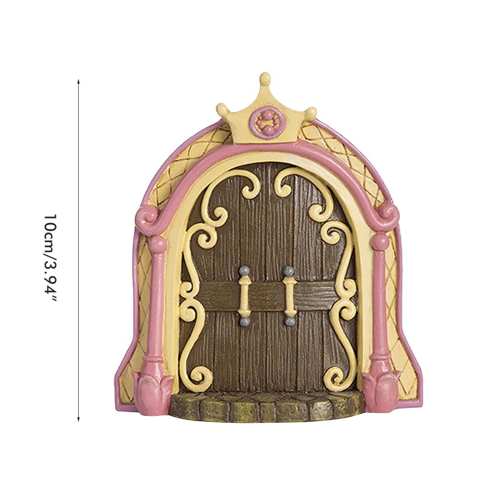 Fairy Door for Trees Miniature Fairy Garden Outdoor Decor Accessories Yard Art Sculpture Decoration for Kids Room Wall Trees โ image 2