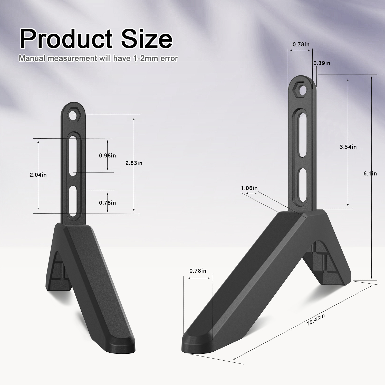 Universal TV Stand with Screws Easy Installation Tabletop Stand for TVs Compatible withSamsung LG TCL Vizio Hisense — image 2