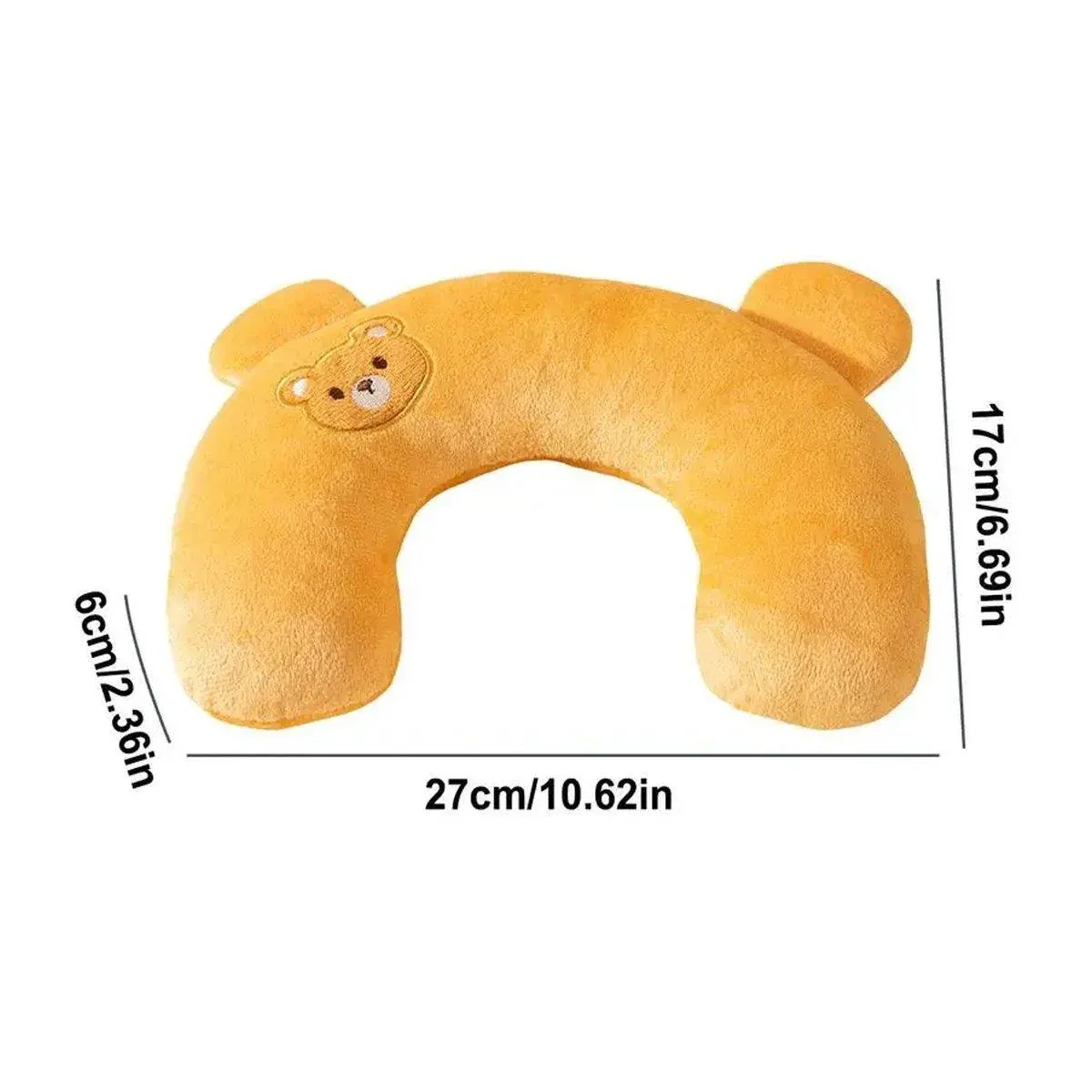 Dog Pet U Shaped Pillow Cartoon Breathable Cat Sleeping Cushion for All Seasons - Brown โ image 4