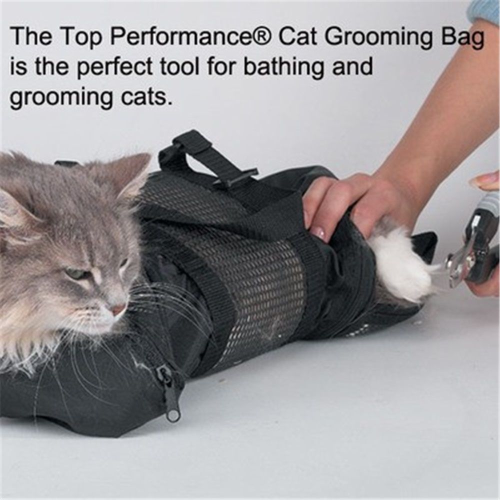 Cat Grooming Bag - Pet Carrier Grooming Bags Make Washing, Bathing, Nail Trimming, & Medication Delivery Simple, Safe & Easy | The Perfect Tool to Harness Cats — image 2