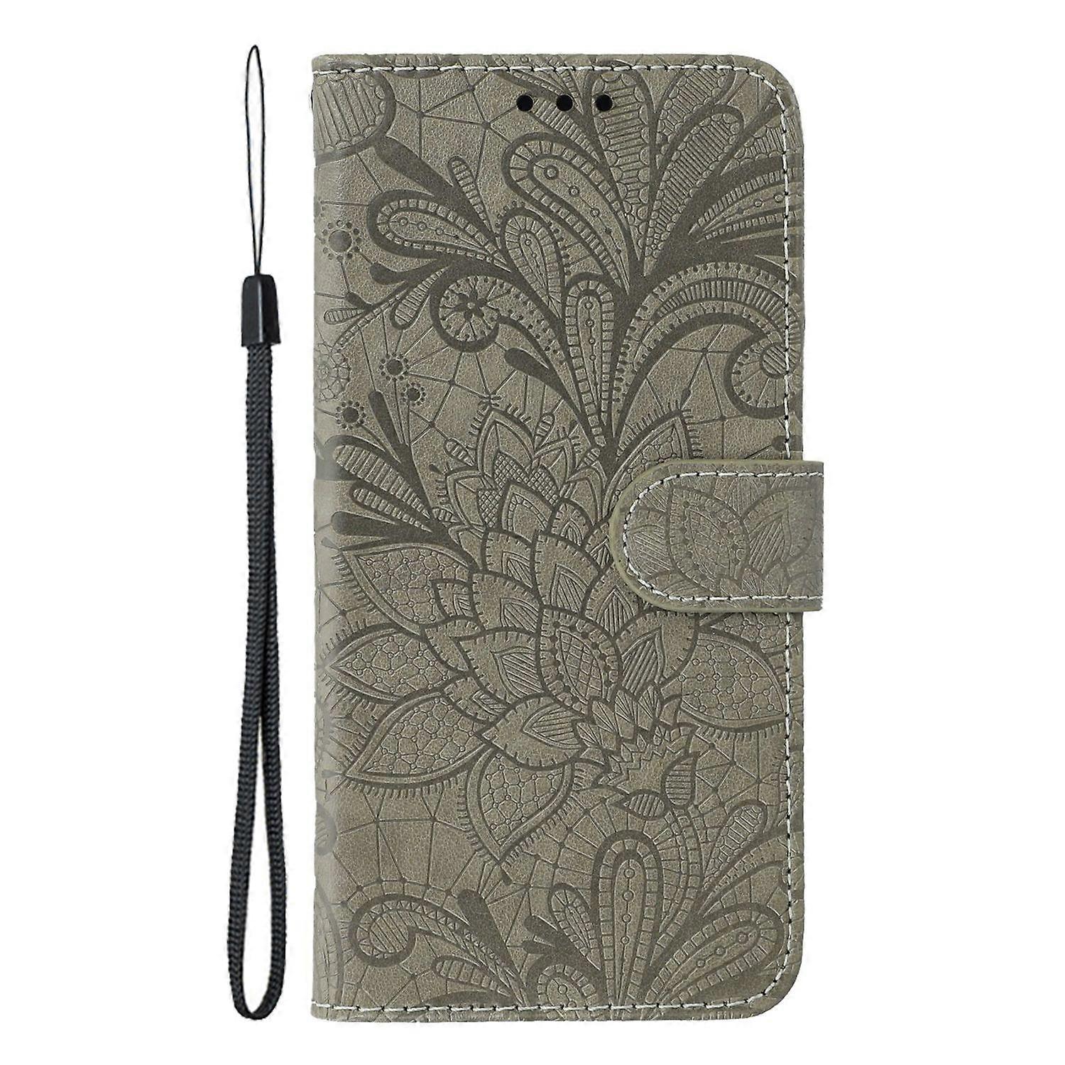 Case for iPhone 16e Lace Flowers PU Leather Flip Wallet Case — image 4
