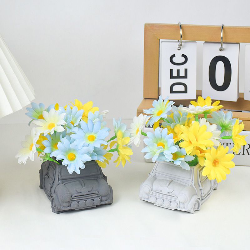 3D Bus Flower Pot Silicone Mold Container Bowl Resin Mold Retro Car Shape Candle Vessel Concrete Cement Mold Epoxy Resin — image 2