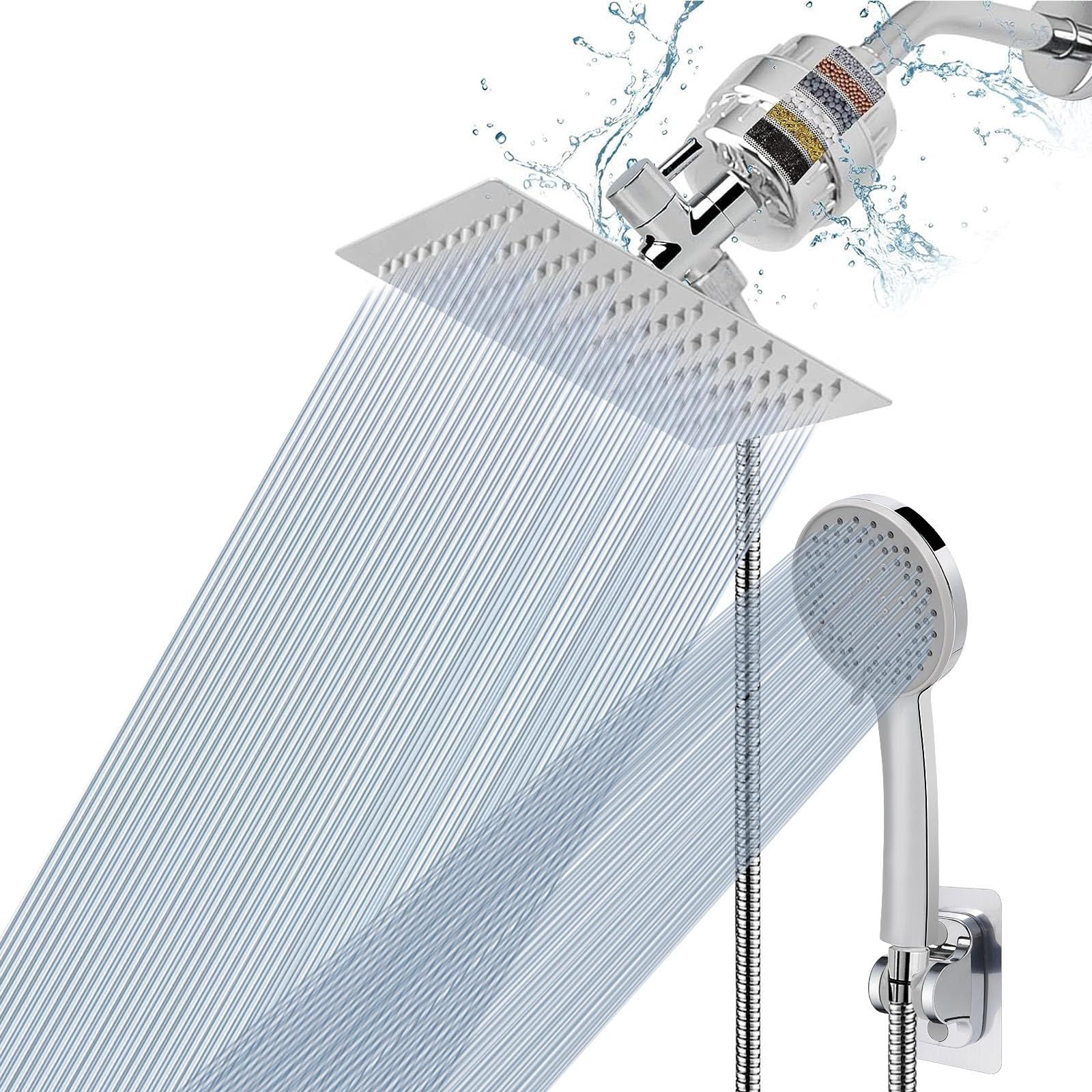 Stage Replacement Cartridge Universal High Output Shower Filter with VC, Reduce Hard Water, Heavy Metal Impurity — image 3