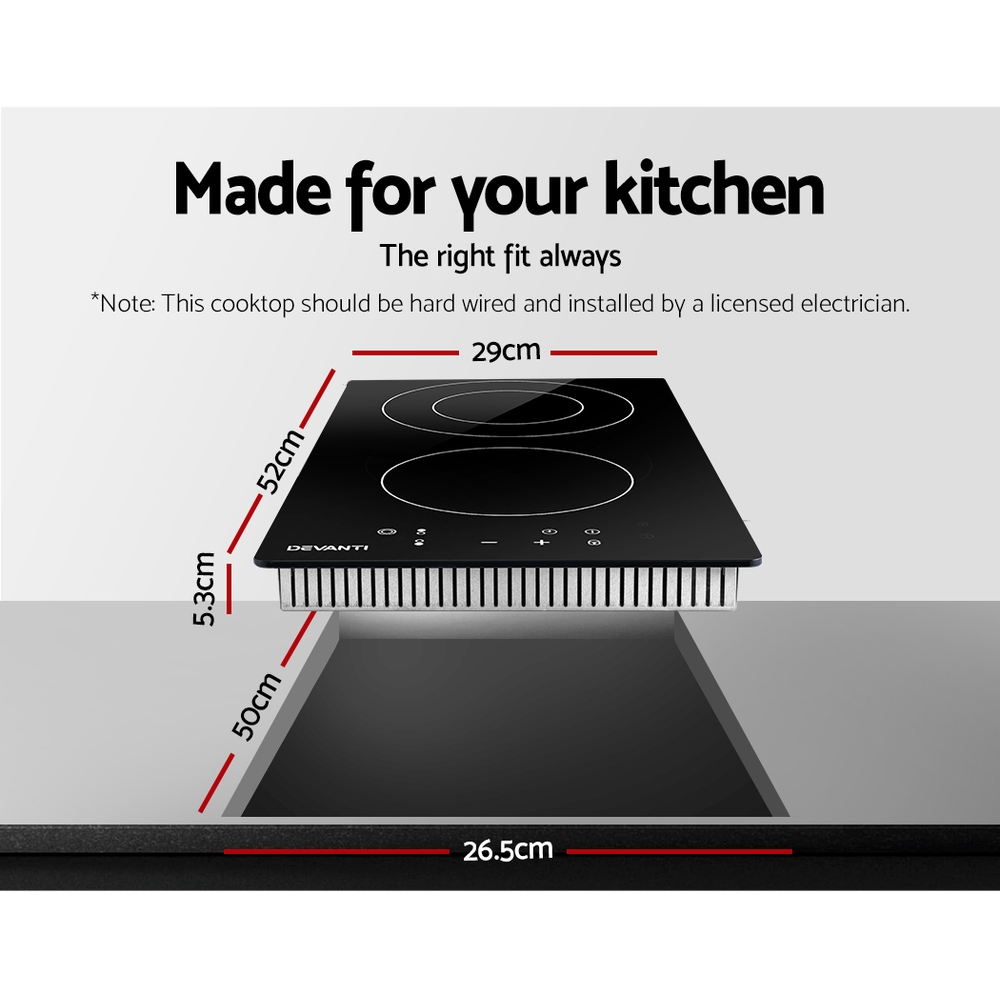 Devanti Electric Ceramic Cooktop 30cm โ image 3