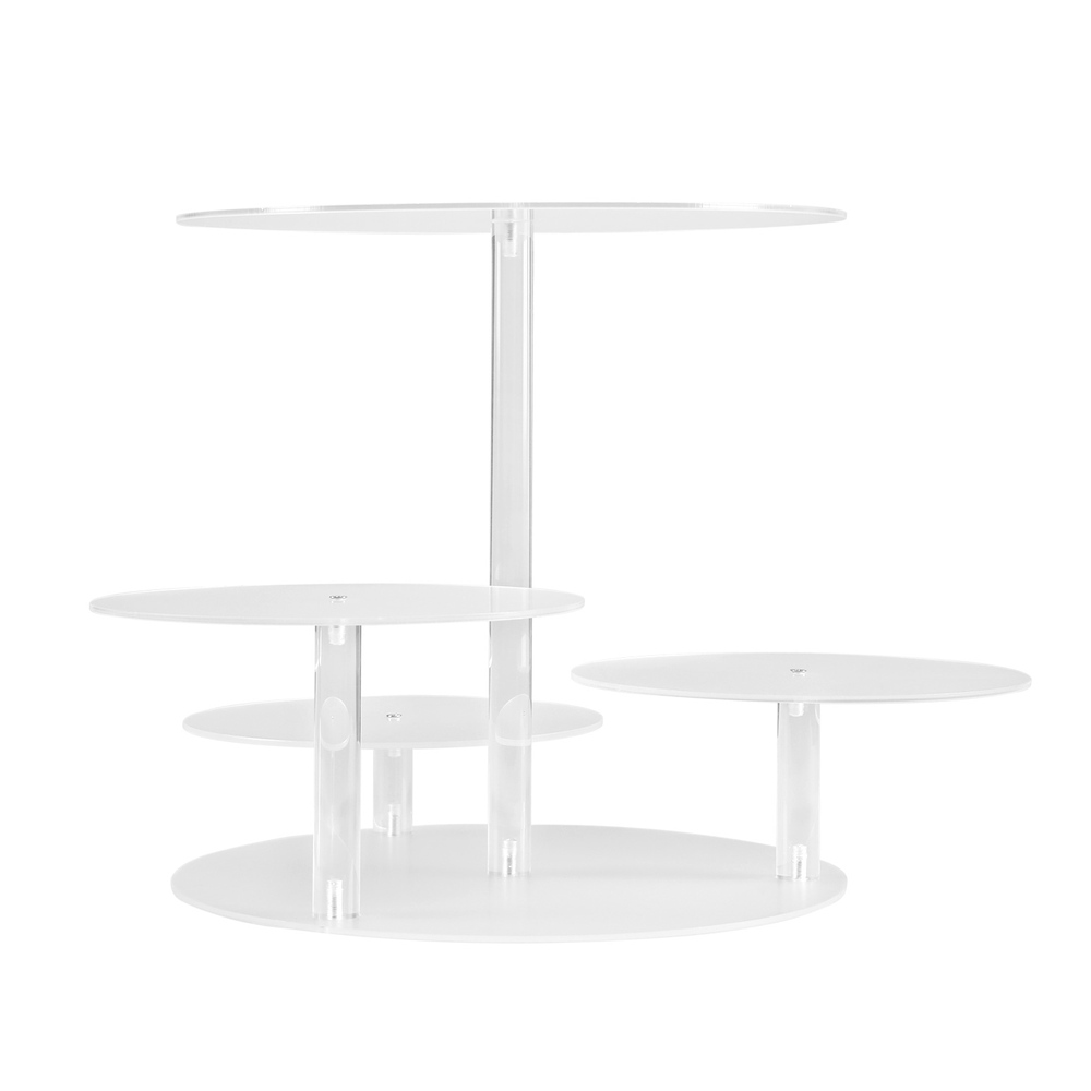 5-Star Chef Cake Stand 5 Tiers Acrylic Holder Display Round Clear Wedding Party โ image 3