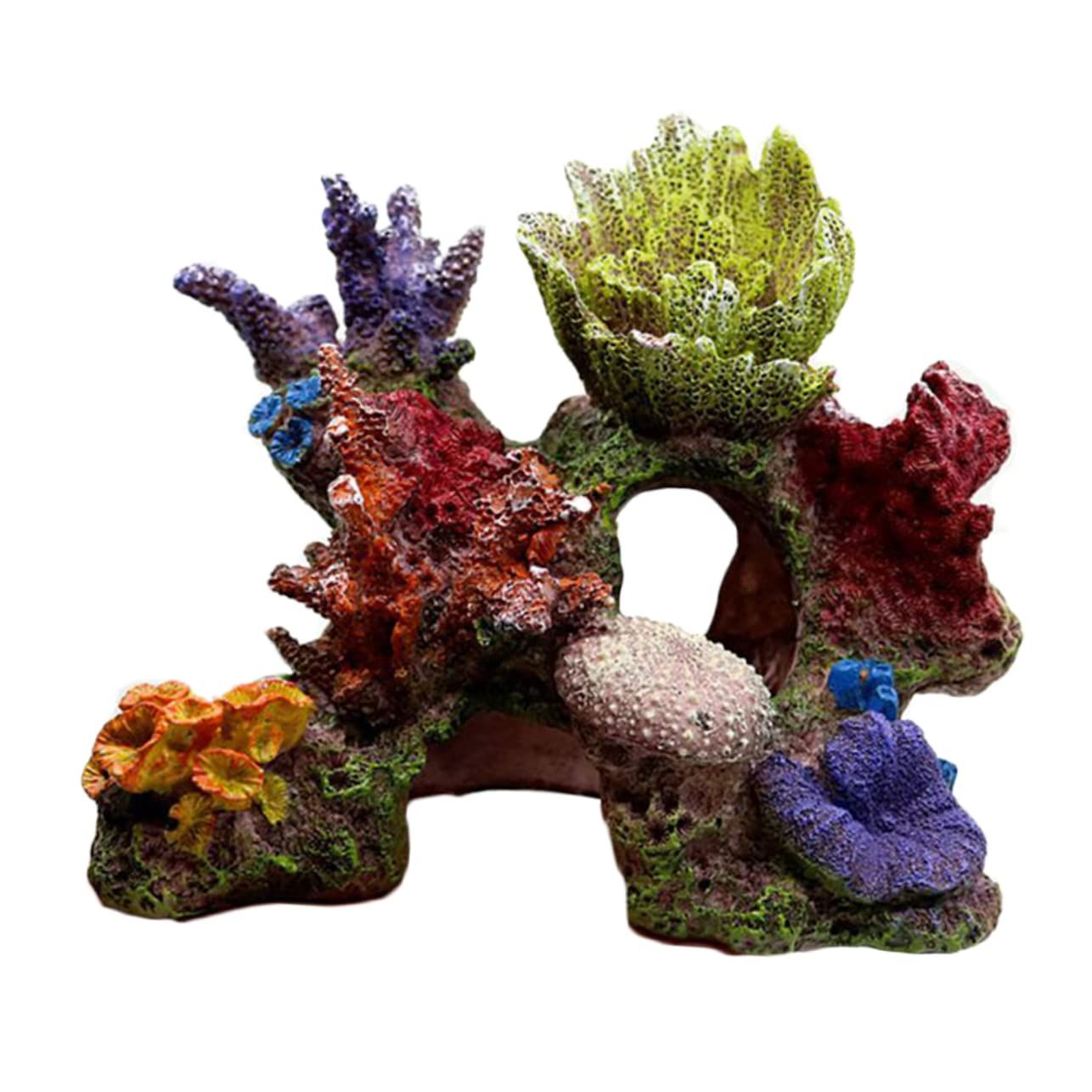 1pc Simulative Coral Reef Aquarium Decoration Fish Tank Ornament for Underwater Landscape and Design for Fish Shelter and Entertainment