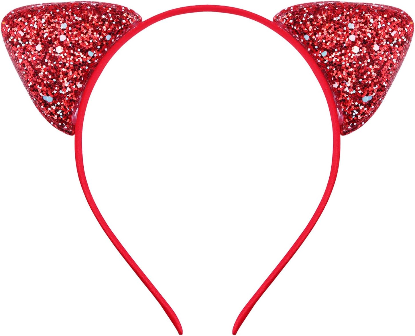 10pcs Cat's ears (Steamed cat-ear shaped bread) hair band, candy color onion powder sequins thin head band, lovely princess hair clip hair accessories โ image 6