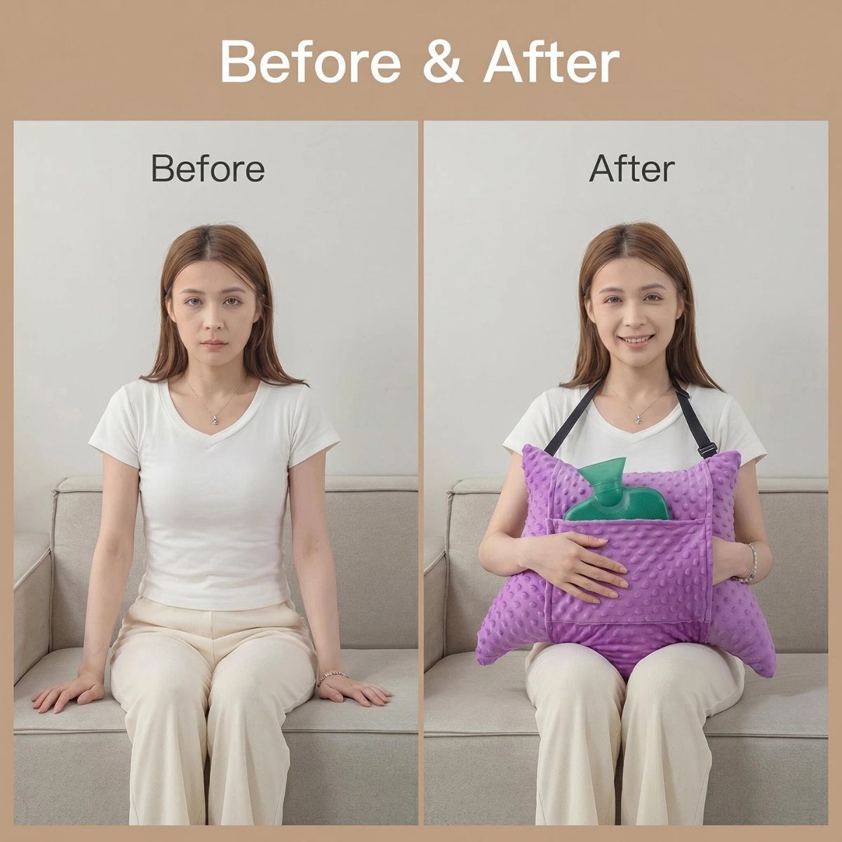 Hysterectomy Recovery Pillow with 2 Pocket for Abdominal Surgery, Hysterectomy Recovery Must Haves Essentials Abdominal Pillow Post Surgery Gifts for — image 4