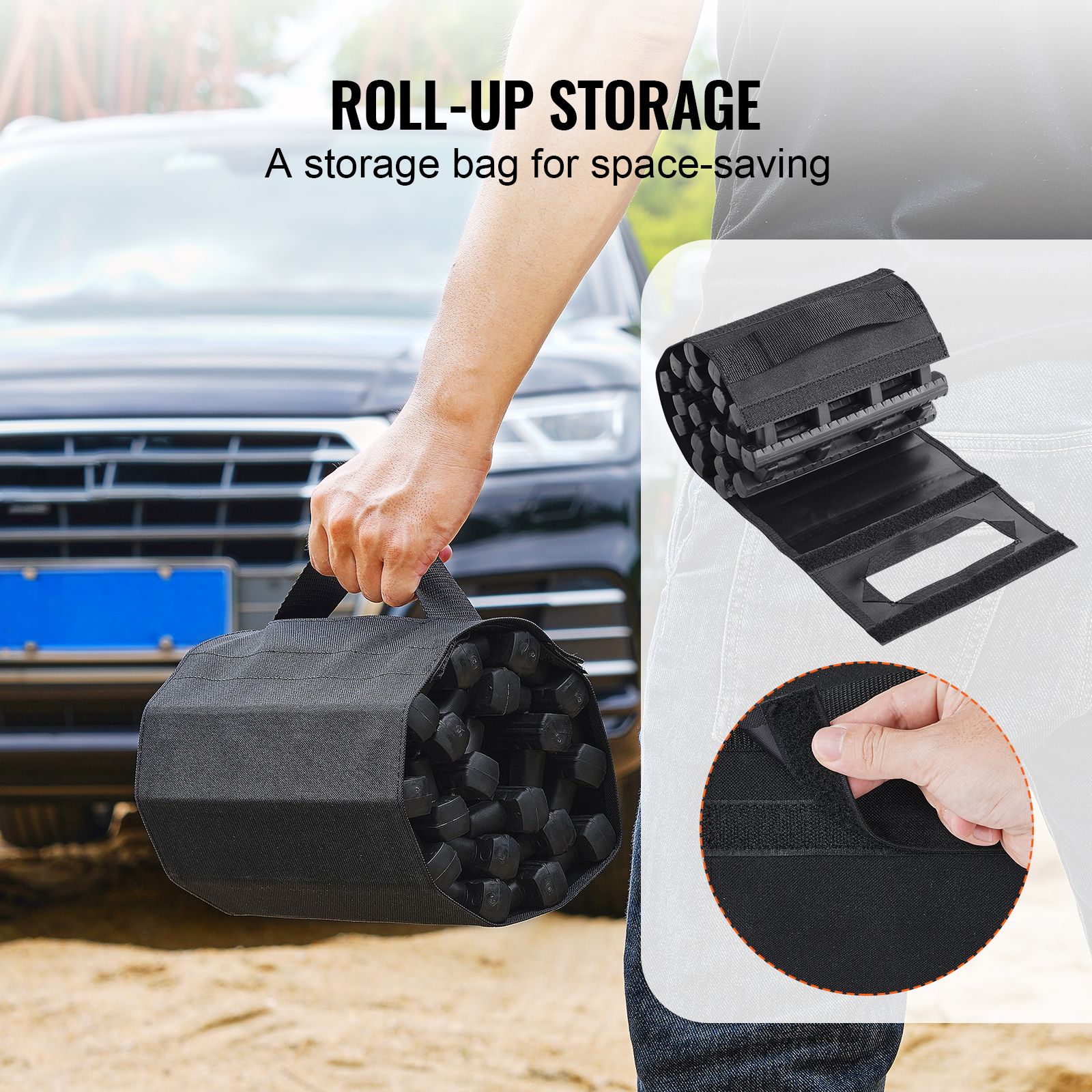 7 TON Traction Boards with TPR Material, Recovery Boards for Off-road Vehicles/Cars/Pickups/SUVs/RVs, Pair Tire Traction Mats on Snow, Sand, Mud and Loose — image 6