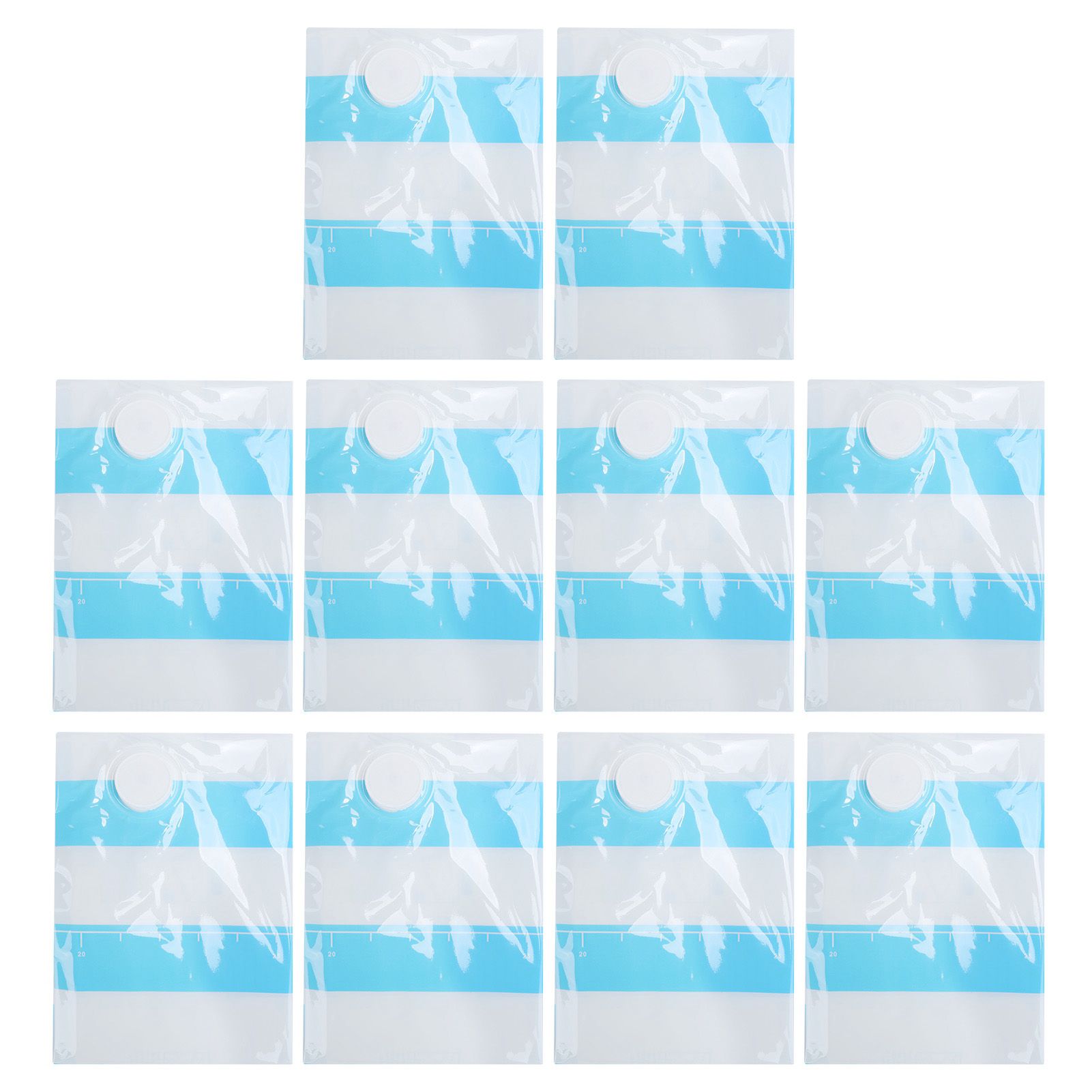 10Pcs/Set 12C Vacuum Storage Bag Space Saving Compressed Bag with 3.5cm Thread Air Inlet — image 2