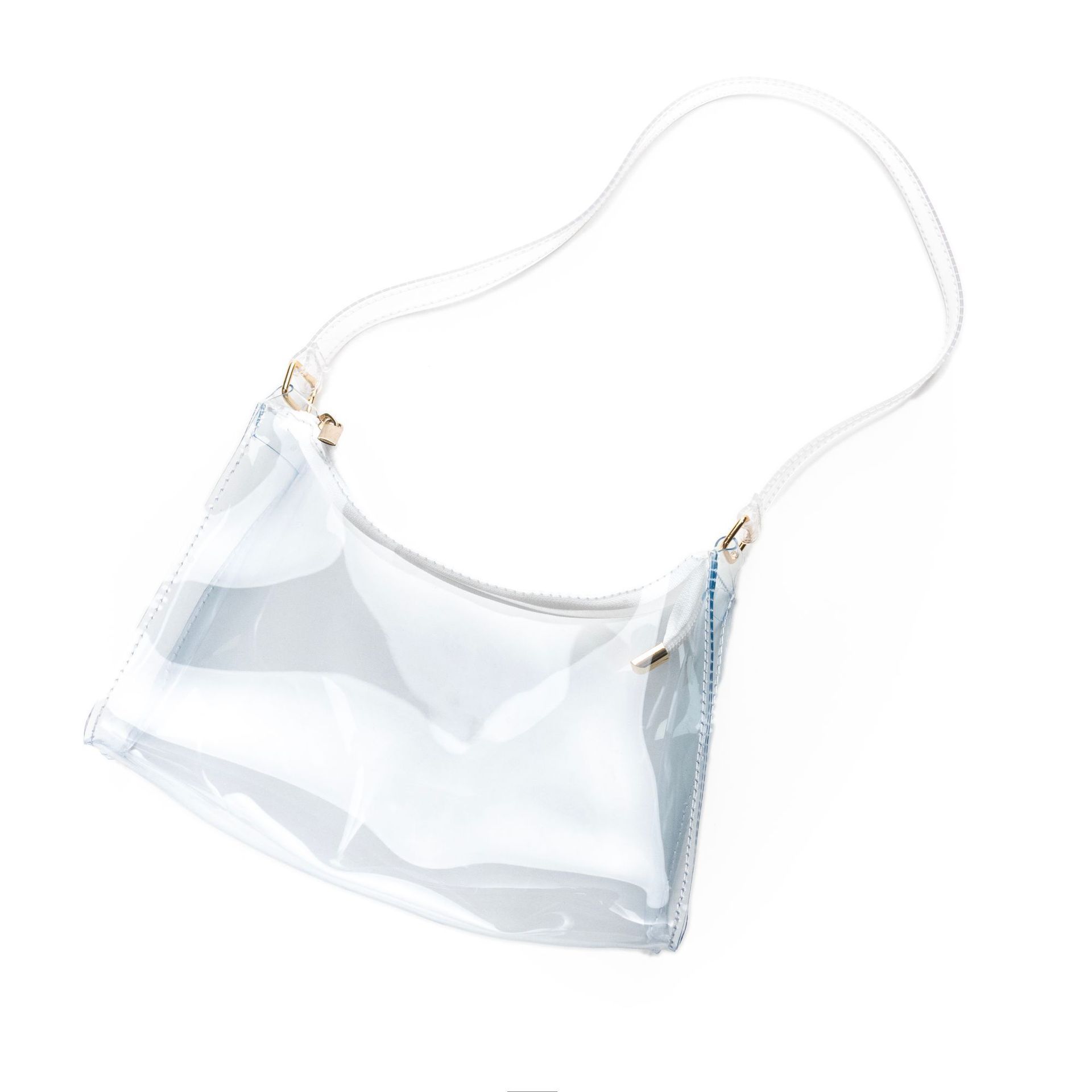 Clear Bag for Stadium Events Crescent Crossbody Bag for Women PVC Small Purse for Travel Work Concerts Sports Festivals โ image 5