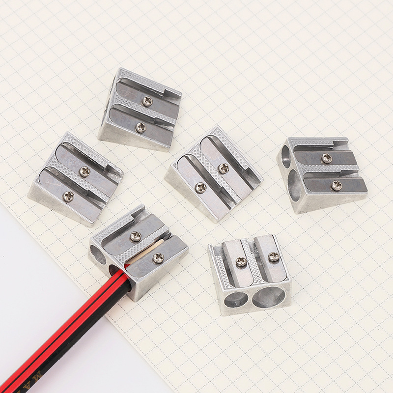 Pencil Sharpener - Pencil Sharpener for Kids - Metal Pencil Sharpener with Double Holes - Makeup & Lip & Eyeliner Sharpener - Suitable for Home Use - 1 — image 5