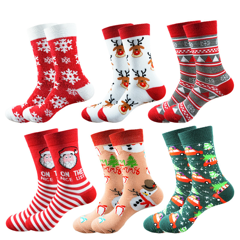 Christmas Socks - Ugly Christmas Socks - Funny Socks - Santa Claus - Reindeer - Snowman - Snowflake - Printed Socks - Christmas Gift - Women's Socks โ image 5