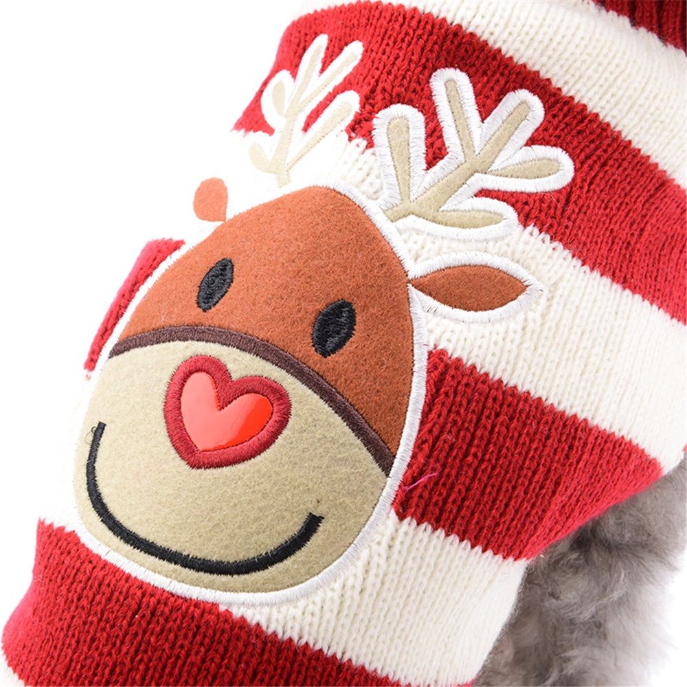 Dog Sweater Christmas Pet Cat Winter Knitwear Warm Clothes XXL Dog Reindeer Sweaters Dog Sweaters New Year Christmas Pet Clothes for Small Dog โ image 3