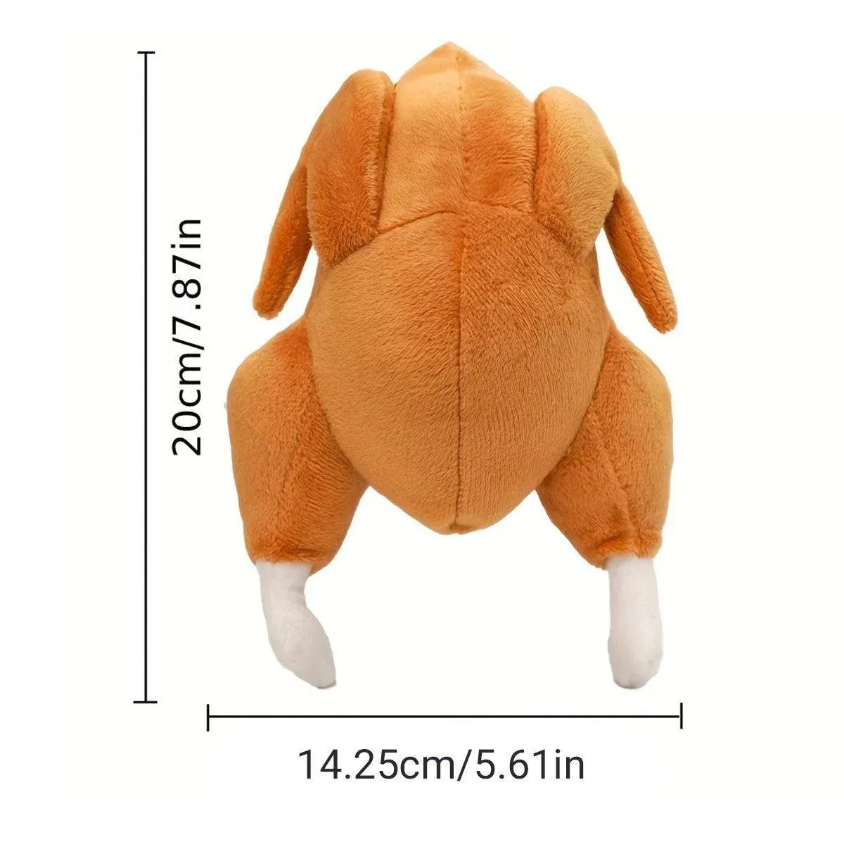 Plush Roast Chicken Dog Toy Squeaky Sound Stuffed Interactive Pet Plaything — image 3