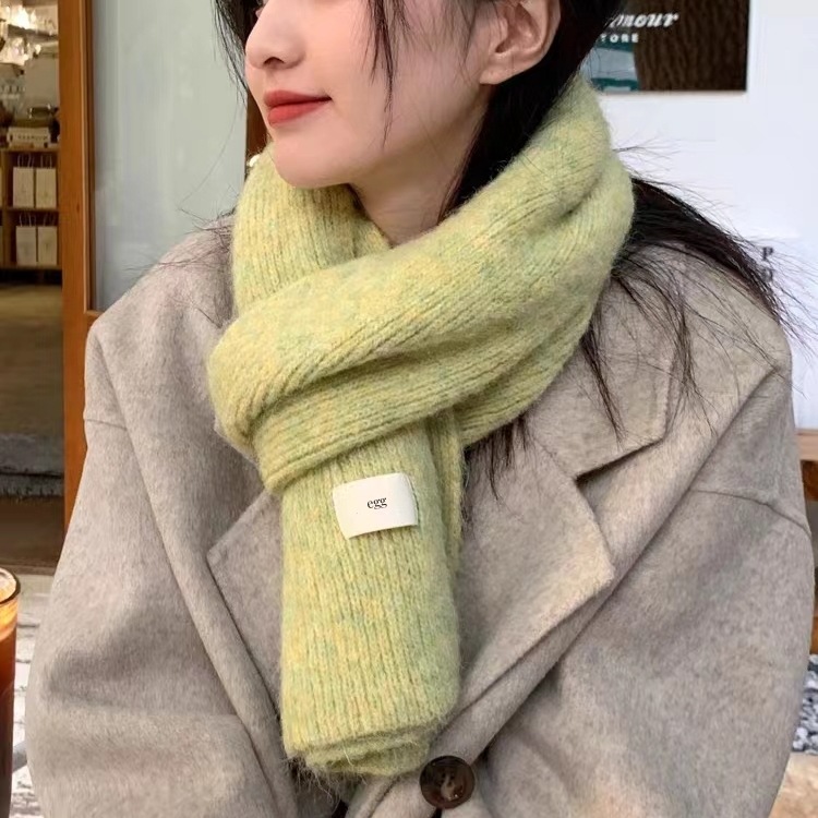 Beige Cozy Knit Scarf - Soft Wool-Blend Winter Neck Wrap, Warm and Stylish โ image 3