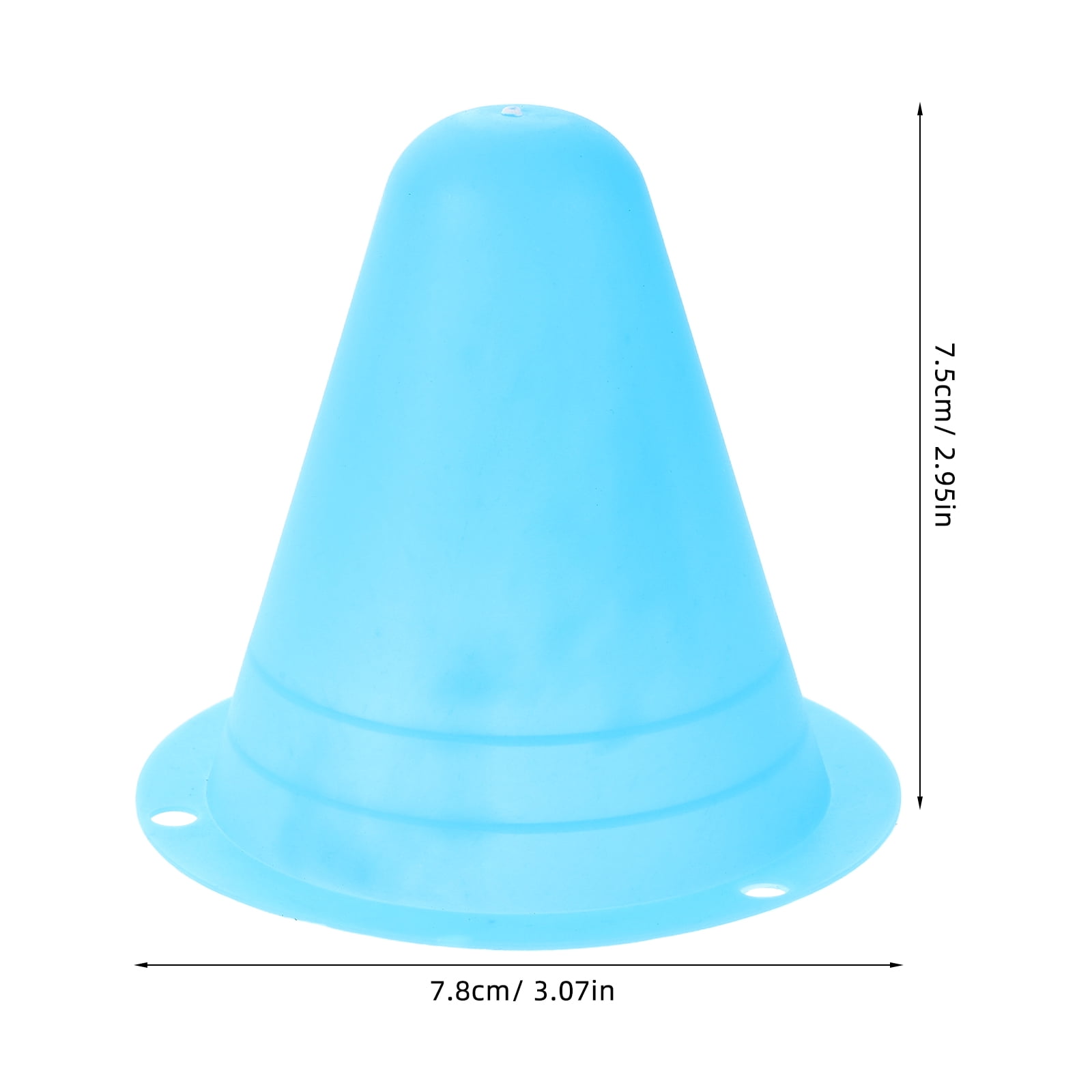 Mini Cones for Sports 20Pcs PE Skating Training Cones for Roller Skates Enthusiasts 11.8X11.8X2.9In โ image 2