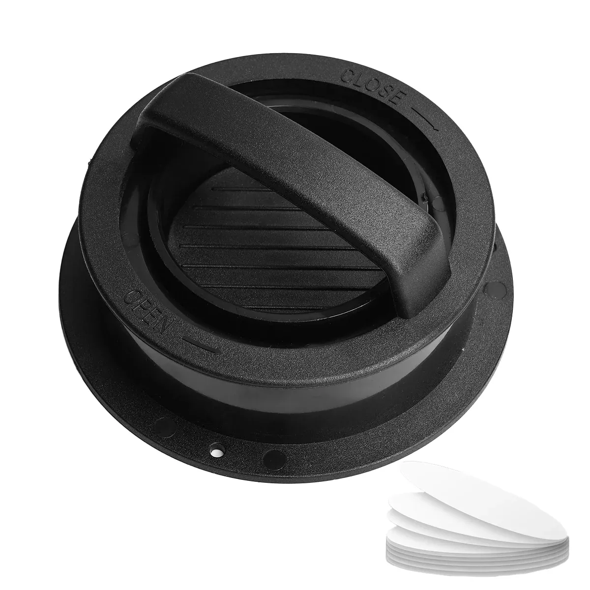 Manual Hamburger Press Round Meat Patty Mould BBQ with 100 Wax Discs — image 2