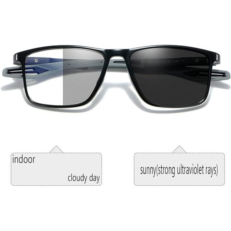 Photochromic sports glasses men and women outdoor sports non-slip anti-ultraviolet Safety glasses（1 pcs）