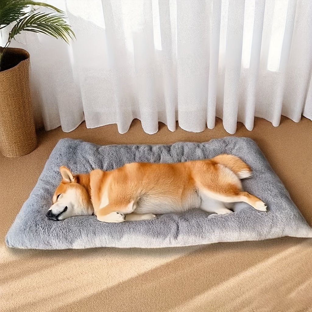 Christmas. A holiday gift for the dog. A warm dog bed in winter. Dog kennel. Dog cage mat. Comfortable and soft Dog mattress. Pet bed. Pet mat. Suitable for — image 4