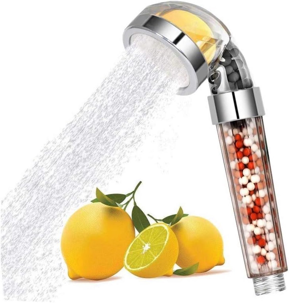 High-pressure shower head - with hand shower filter - Wellness Shower Head - for removing chlorine fluoride, softening hard water - Purifying Water - Shower
