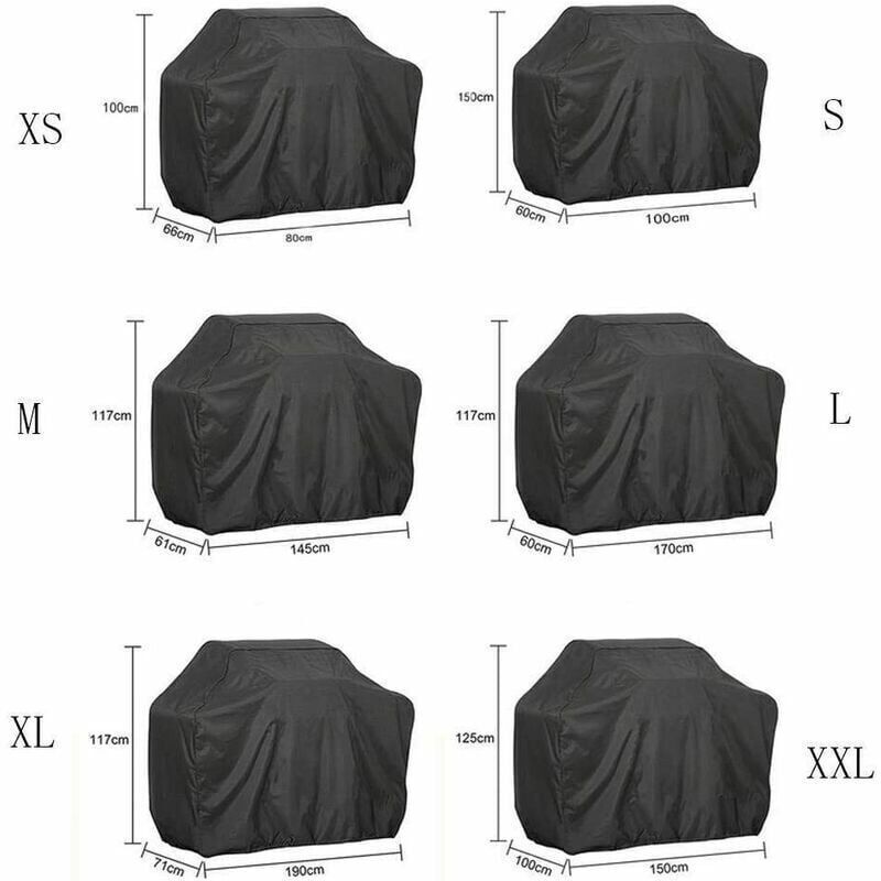 Campingaz Barbecook Rectangular Barbecue Cover L, Durable 210D Oxford BBQ Protective Tarp, Waterproof, Dustproof, UV-Resistant, 170 × 61 × 117 cm — image 4