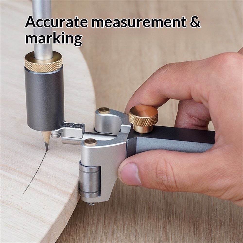 Marking Gauge, 2‑in‑1 Woodworking Scribe Scriber Multi‑Function Line Maker Measuring Tools Sliding Mark Scraper — image 3