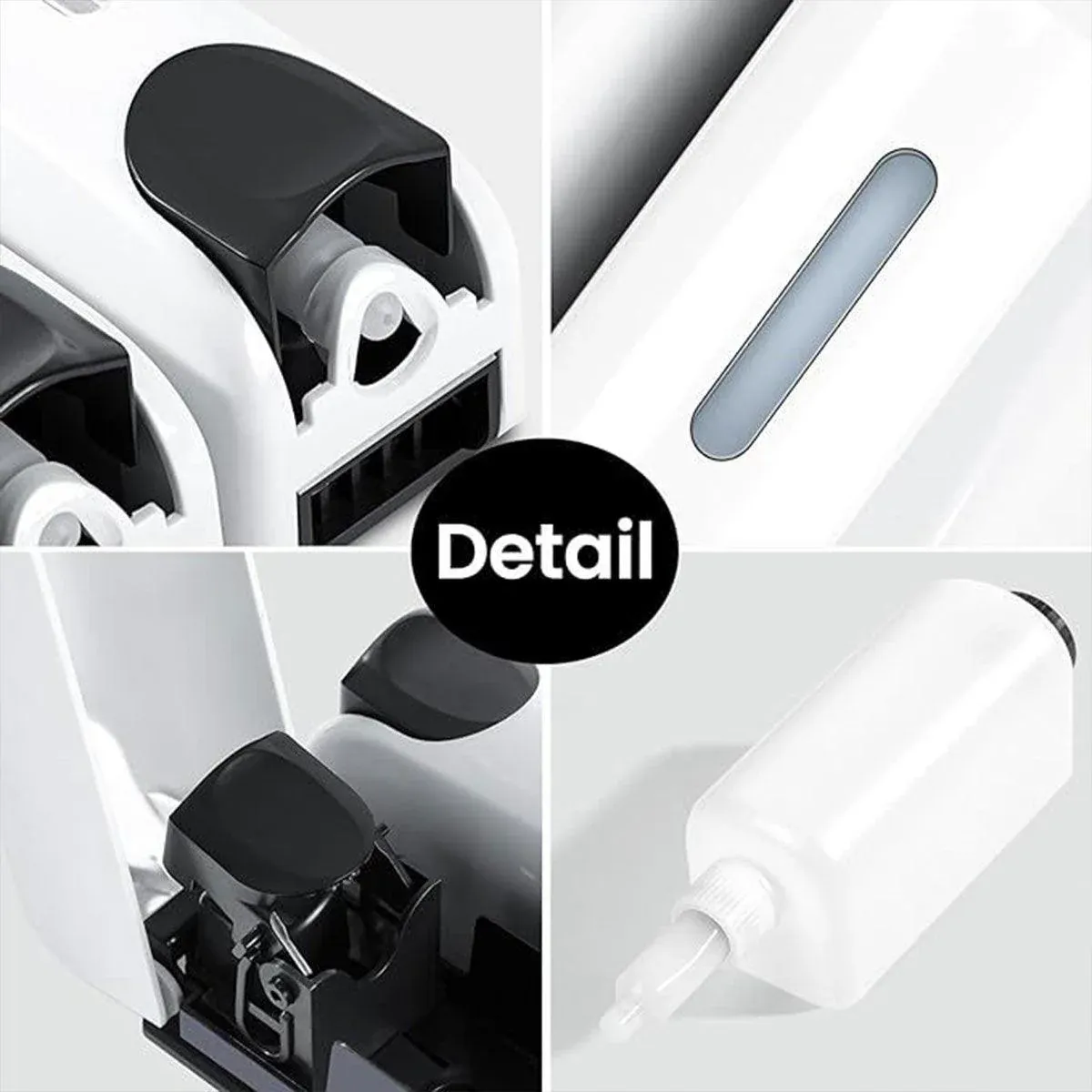 Hotel Wall Mounted Soap Dispenser Bathroom Shampoo Shower Gel Hand Soap Box - White-Double — image 6