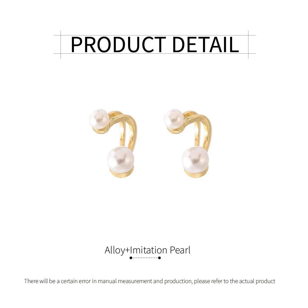 Vintage Pearl Earrings Studs Elegant Jewelry for Women Classic Fashion Accessory — image 3