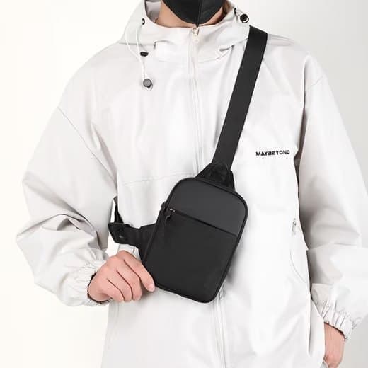 Waterproof Shoulder Bag for Cycling Sports Travel, Black, M — image 6