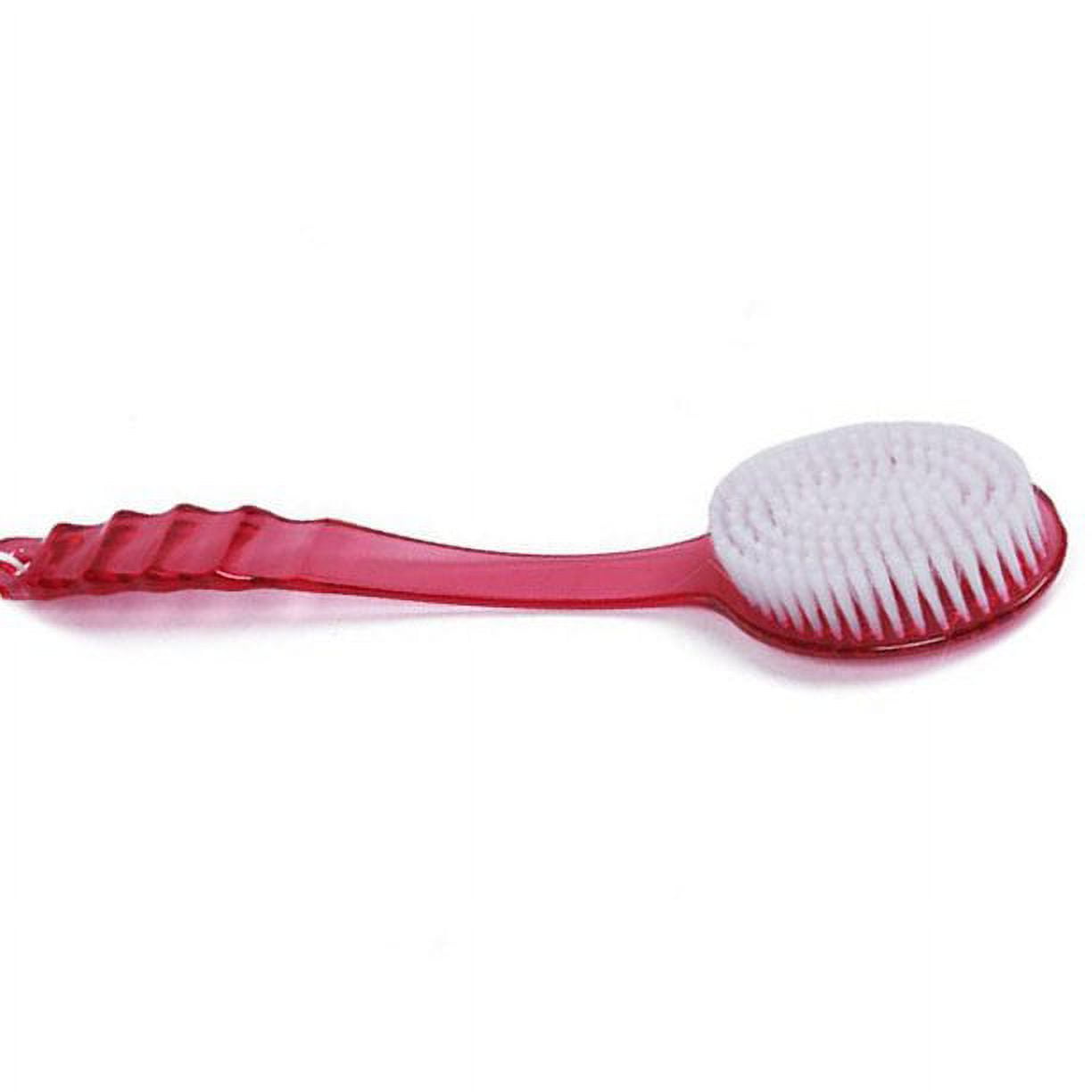 Long Handled Bath Shower Back Brush Body Scrubber Massager Skin Cleaning Tool Brush 2023 New Rose Red โ image 4