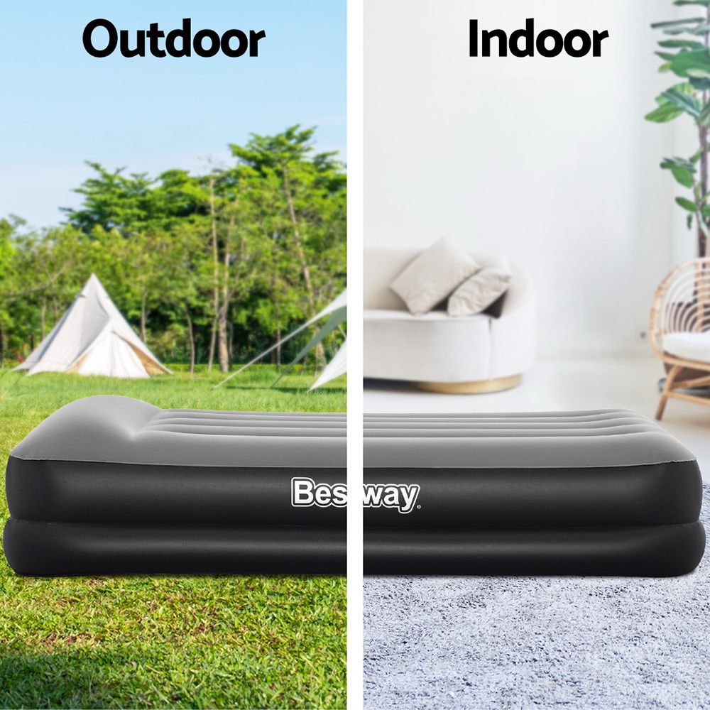 Bestway Air Mattress Single Inflatable Bed 46cm Airbed Black โ image 4