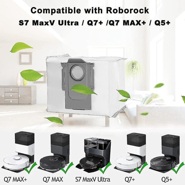 Roborock Q7 Max Plus Compatible Vacuum Cleaner Bags 12 Pack — image 2