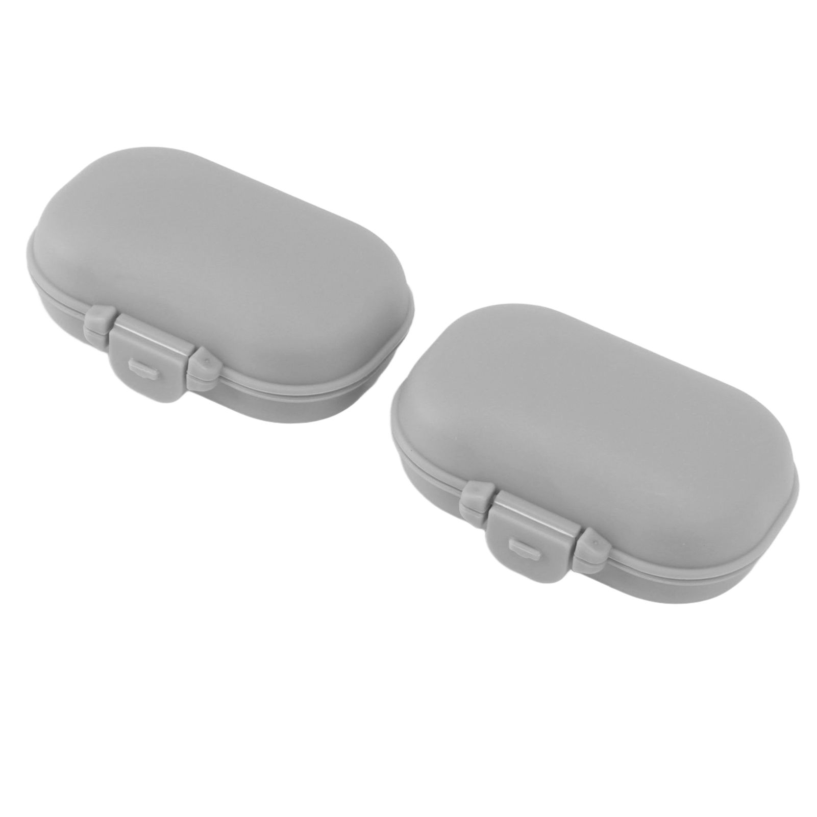 7PCS Medicine Case Portable Detachable Safe Mini 4 Compartments Medicine Organizer for Outdoor Travel Grey โ image 2