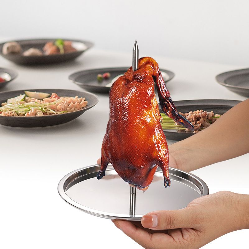 Vertical Grill Skewer Roasting Stand, 304 Stainless Steel for Chicken Turkey Kebab, Charcoal Grill Oven Use, 21 × 19.8 cm — image 5