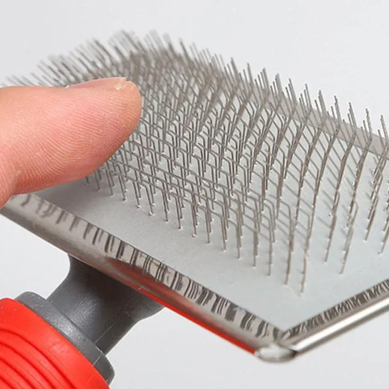 L Size Hair Shedding Grooming Trimmer Comb Brush Slicker Undercoat Rake Pet Dog Cat - Blue — image 5