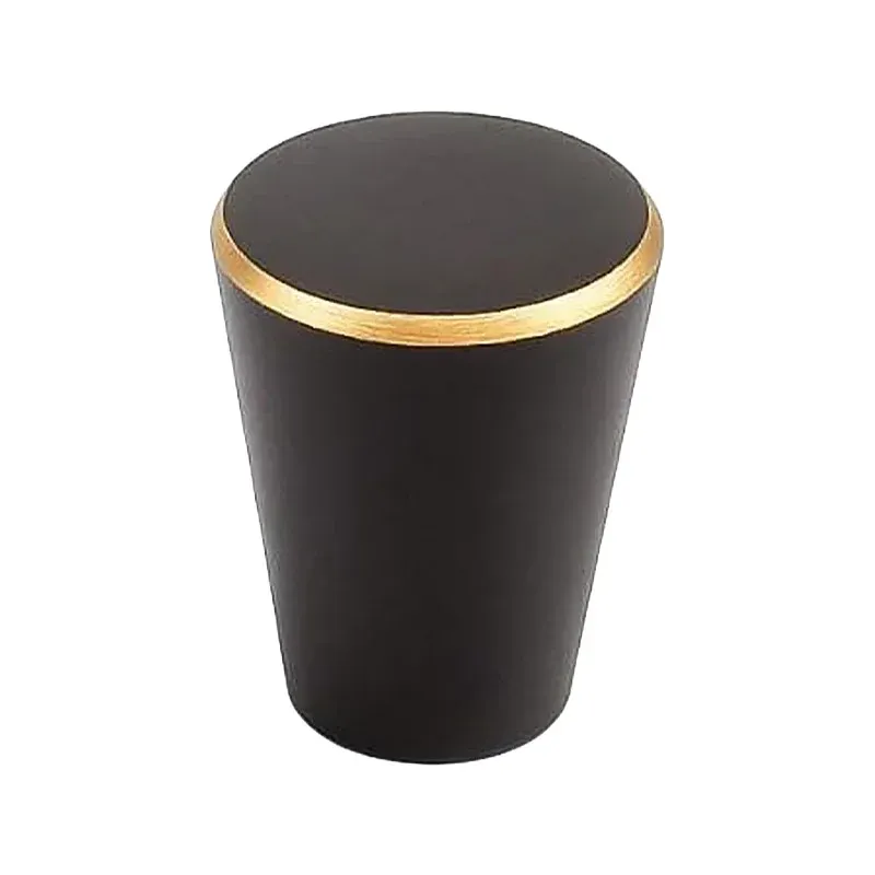 Modern Simple Cabinet Handle Single Hole Drawer Pull for Wardrobe Door Furniture - Dark Copper