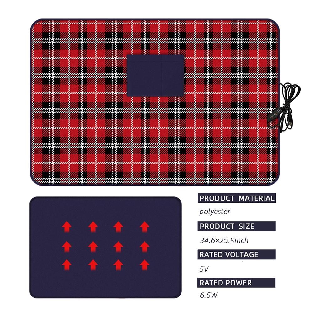 USB Electric Heated Car Blanket Foldable Knee Warmer for Travel Camping โ image 6