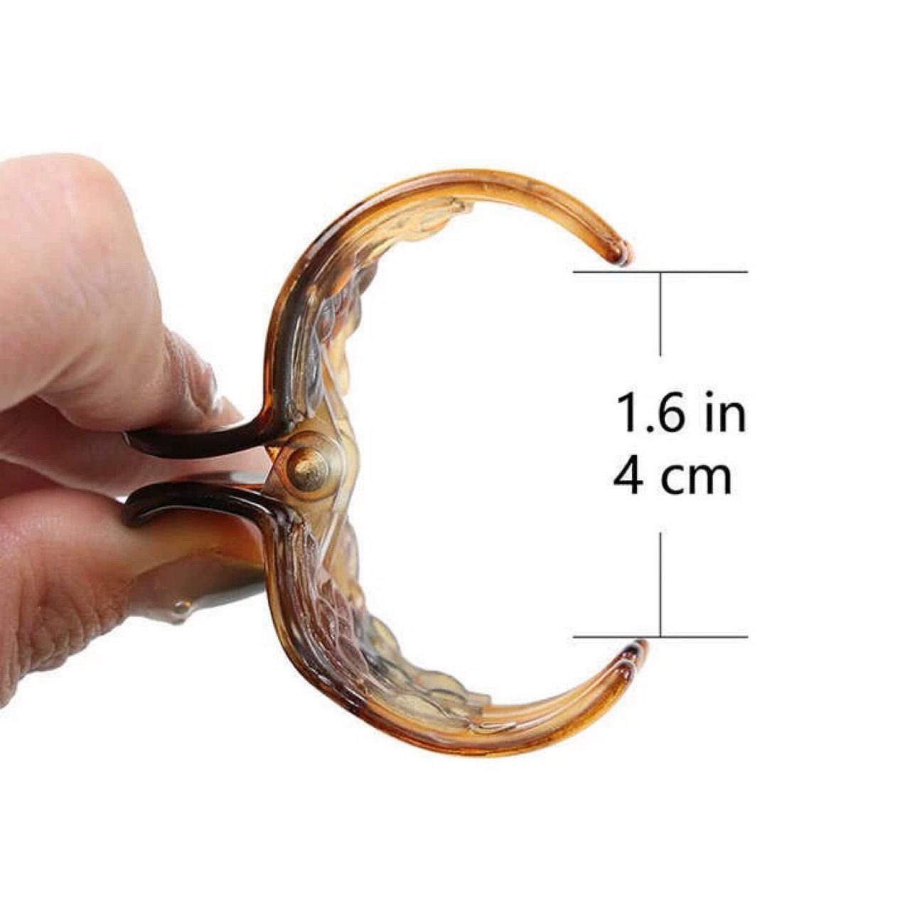 2 pcs Women's And Girls`s Classics 4 Medium Claw Clips, Great for Easily Pulling Up Your Hair,Pefrect for All Hair Types — image 4