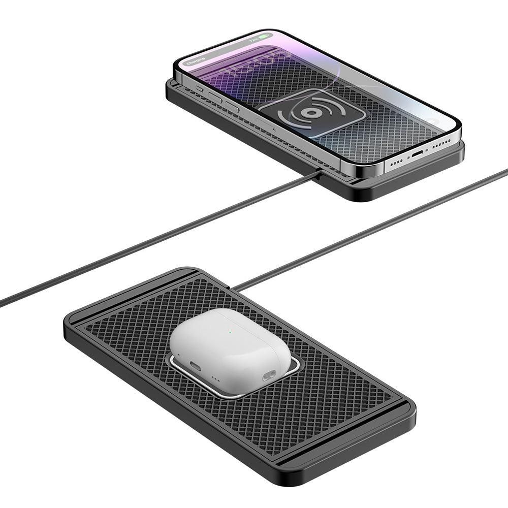 Universal Car Wireless Fast Charger Mat Non-Slip Charging Pad for Devices with Wireless Charging Function Type-C Style — image 2