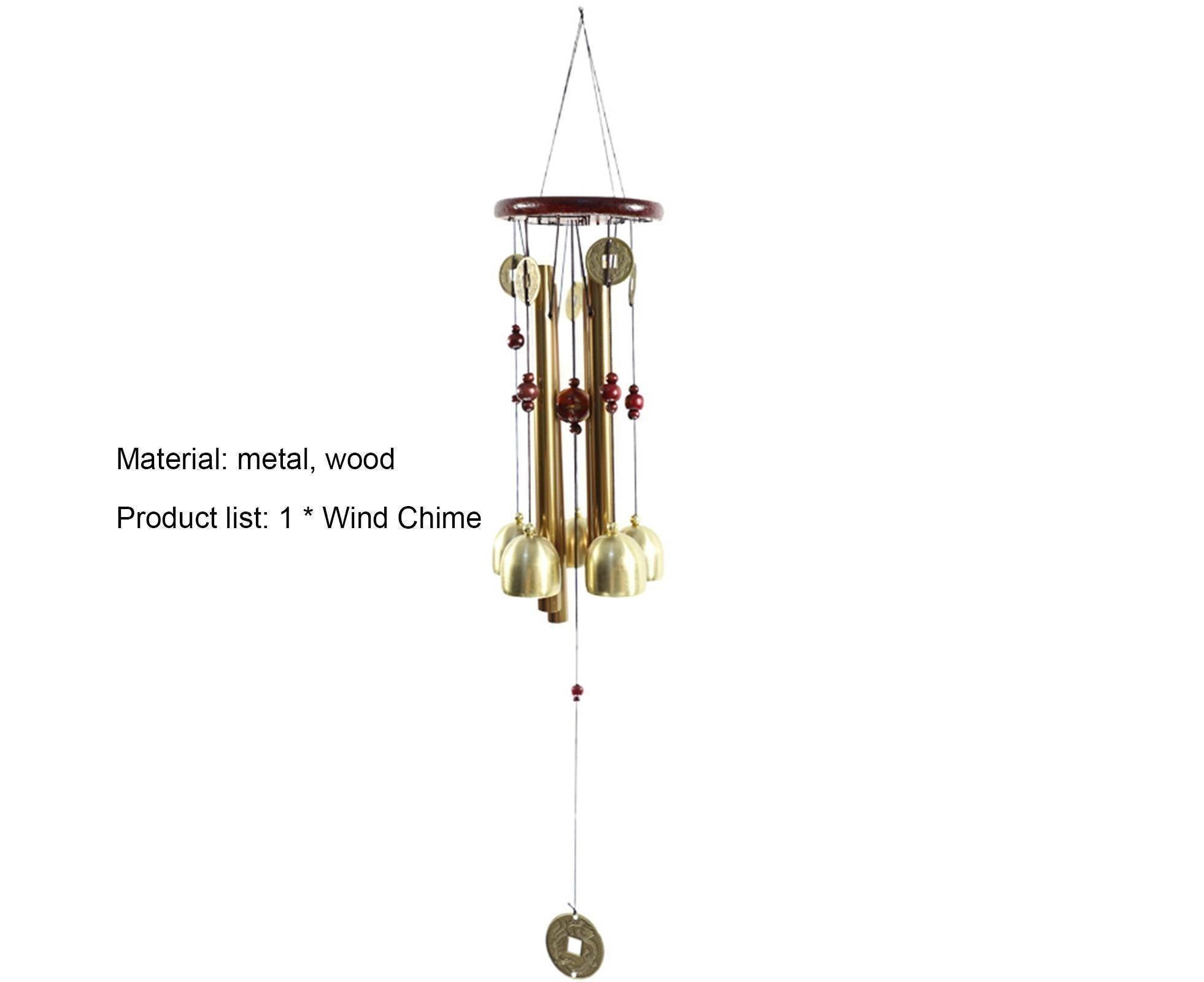 Wonderful Music Wind Chime with Copper Cash Anti-oxidation Metal Windchimes Bell for Garden- S — image 2