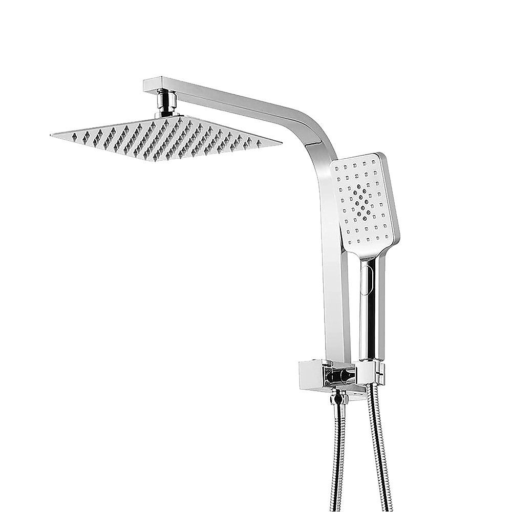 Wall Mounted Chrome Dual Shower Mixer – Rainfall & Handheld Massage Head — image 6