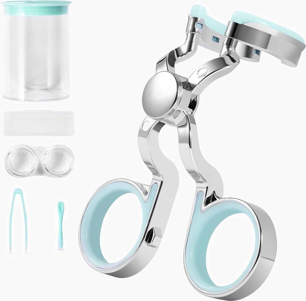 Contact Lens Wearing Aids - Eyelid Wear Aid - Contact Lens Inserter Remover - Contact Lens Eyelid Stretcher - Contact Lens Aid - Lens Suction Cup - Contact
