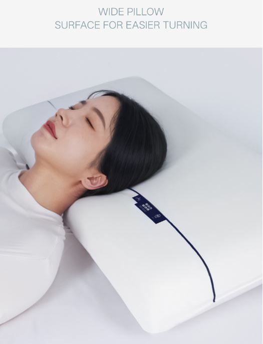Beige Deep Sleep Slow Rebound Memory Foam Pillow with Washable Cover and Storage Bag - Broad Surface and All-Around Neck Support, 68 x 40 x 8 cm for โ image 3